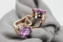 Βίντεο στυλ Κορδόνια Amethyst Original vintage 14k από ροζ χρυσό vec016r